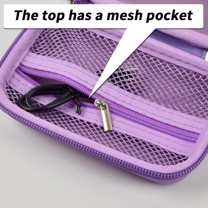 Grapsa Digital Camera Case Compatible with Duluvulu for Oiadek for Zostuic for TEBNGIHNM for Canon G7 X Mark III/II 4K Vlogging Camera. Storage Holder Bag for Canon PowerShot (Box Only) - Purple - Image 4
